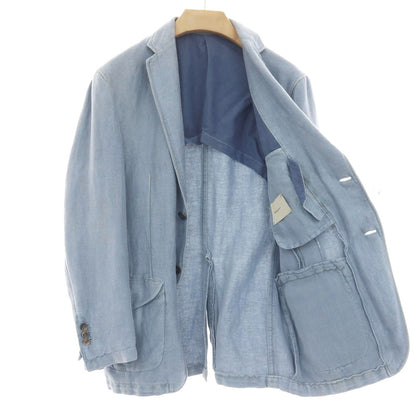 【中古】ボリオリ BOGLIOLI K.JACKET リネンコットン 2B カジュアルジャケット ライトブルー【サイズ50】【 状態ランクC 】【 メンズ 】
