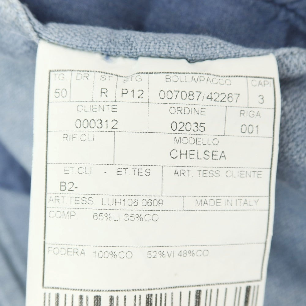 【中古】ボリオリ BOGLIOLI K.JACKET リネンコットン 2B カジュアルジャケット ライトブルー【サイズ50】【 状態ランクC 】【 メンズ 】