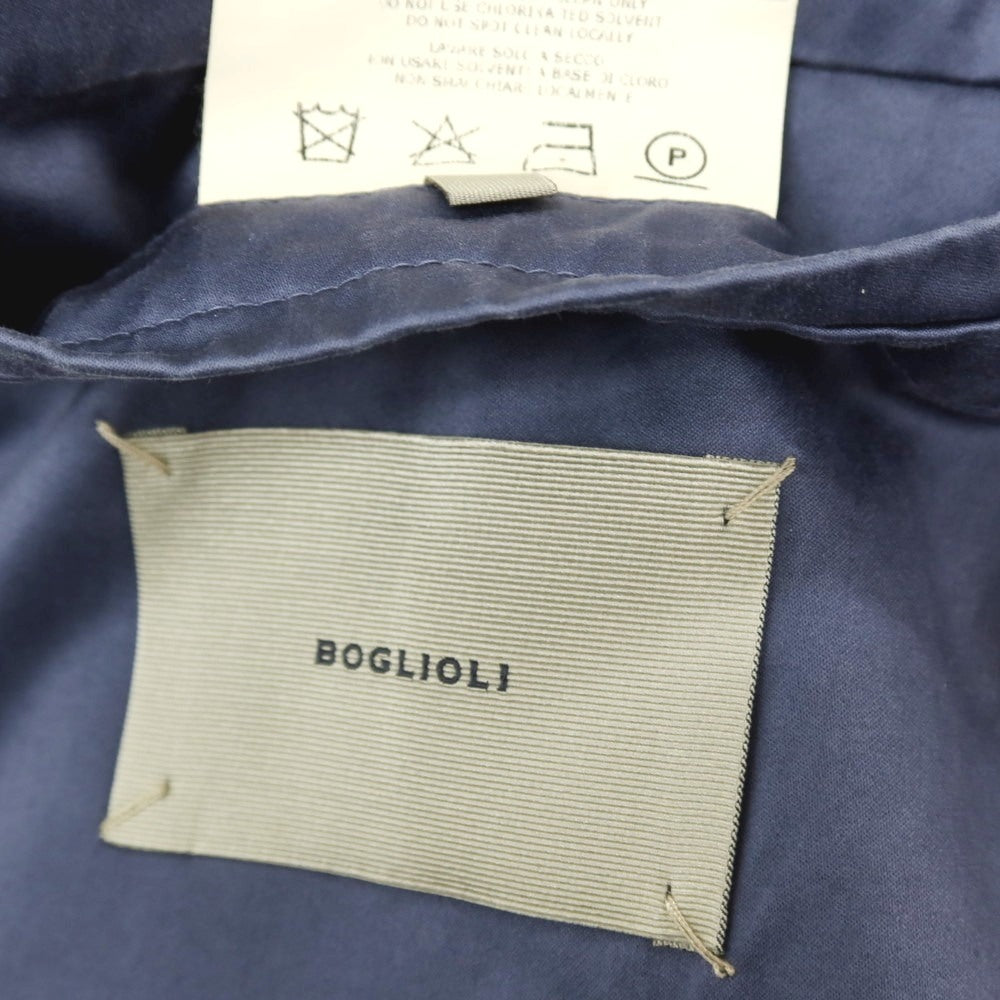 【中古】ボリオリ BOGLIOLI COAT コットン 3B テーラードジャケット スモークブルー【サイズ50】【 状態ランクC 】【 メンズ 】