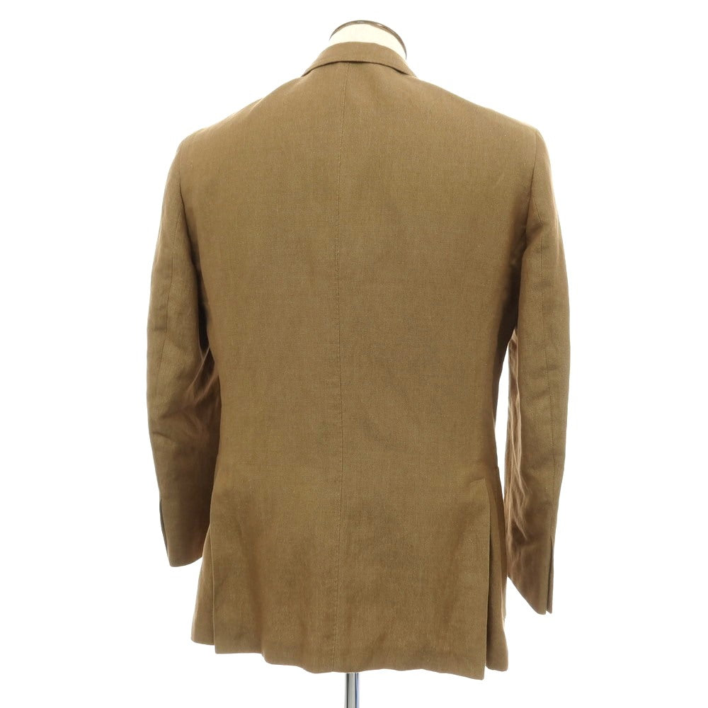 【中古】ボリオリ BOGLIOLI DOVER コットンリネン 3B テーラードジャケット ライトブラウン【サイズ50】【 状態ランクC 】【 メンズ 】