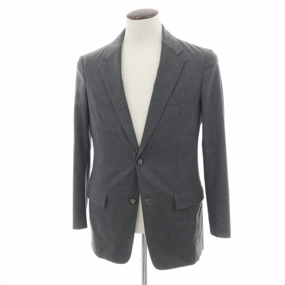 【中古】トゥモローランド TOMORROWLAND ストレッチウール テーラードジャケット グレー【サイズ50】【 状態ランクB 】【 メンズ 】