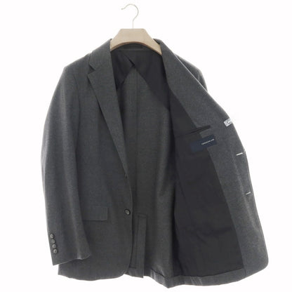 【中古】トゥモローランド TOMORROWLAND ストレッチウール テーラードジャケット グレー【サイズ50】【 状態ランクB 】【 メンズ 】