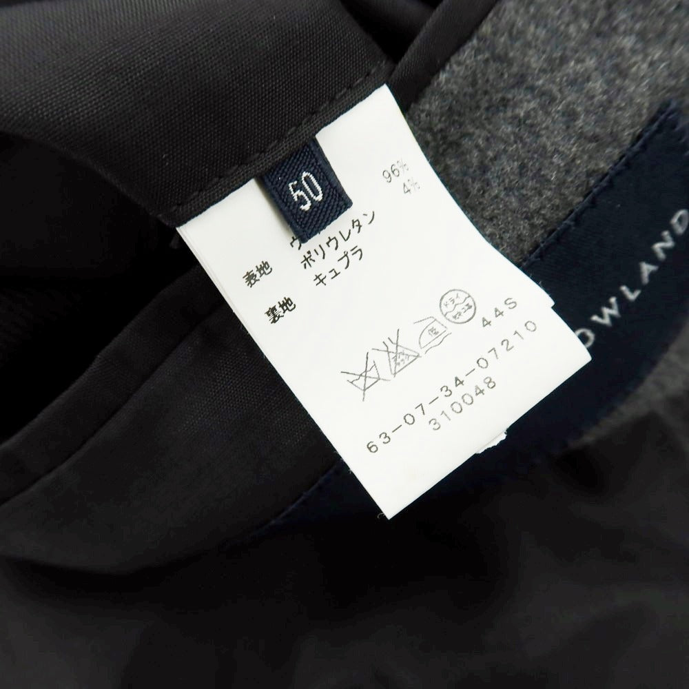 【中古】トゥモローランド TOMORROWLAND ストレッチウール テーラードジャケット グレー【サイズ50】【 状態ランクB 】【 メンズ 】