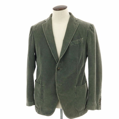 【中古】トンボリーニ TOMBOLINI コーデュロイ カジュアルジャケット スモークグリーン【サイズ50】【 状態ランクC 】【 メンズ 】