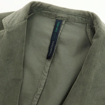 【中古】トンボリーニ TOMBOLINI コーデュロイ カジュアルジャケット スモークグリーン【サイズ50】【 状態ランクC 】【 メンズ 】