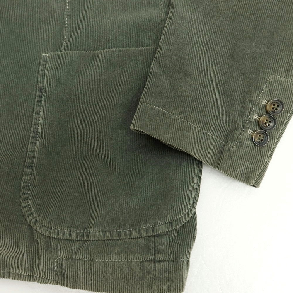 【中古】トンボリーニ TOMBOLINI コーデュロイ カジュアルジャケット スモークグリーン【 サイズ50 】【 状態ランクC 】【 メンズ 】 [APD]