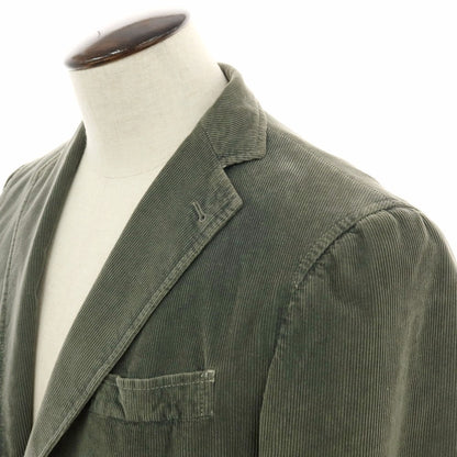 【中古】トンボリーニ TOMBOLINI コーデュロイ カジュアルジャケット スモークグリーン【サイズ50】【 状態ランクC 】【 メンズ 】