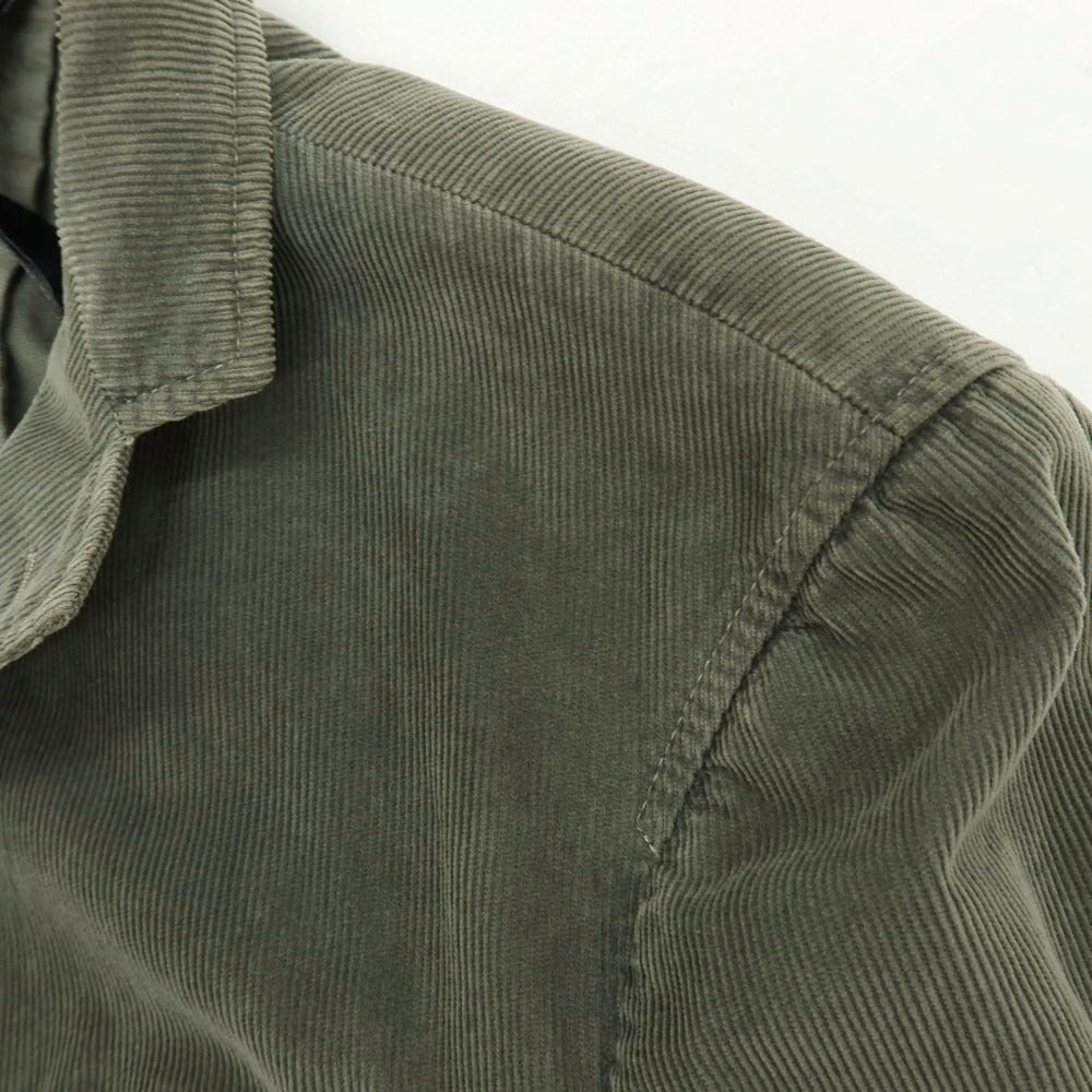 【中古】トンボリーニ TOMBOLINI コーデュロイ カジュアルジャケット スモークグリーン【サイズ50】【 状態ランクC 】【 メンズ 】