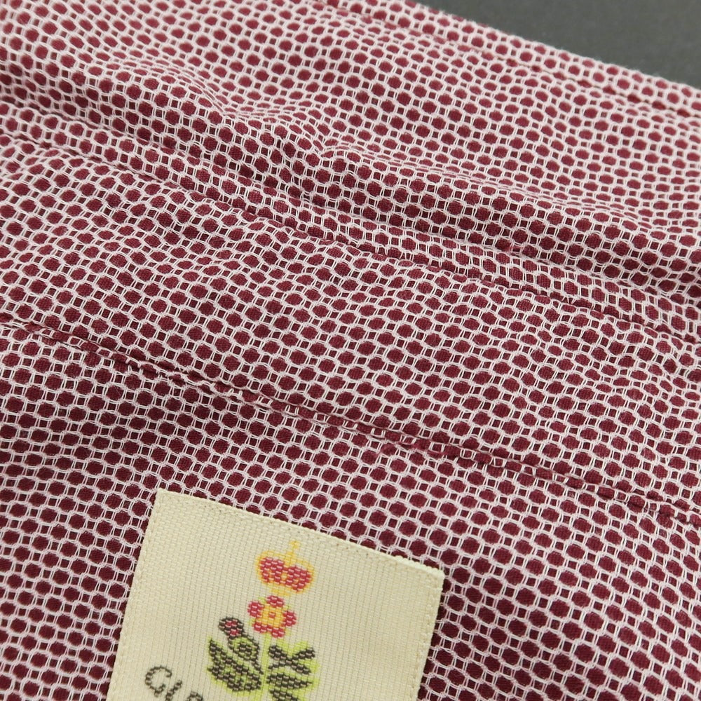 【中古】ギローバー GUY ROVER コットン ホリゾンタルカラー カジュアルシャツ ボルドーxホワイト【サイズ41】【 状態ランクB 】【 メンズ 】