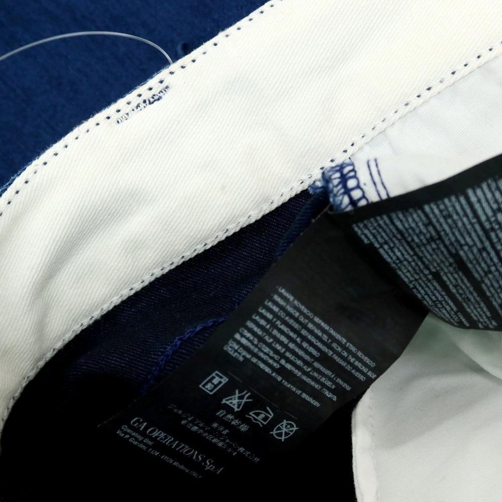 【中古】アルマーニ コレッツォーニ ARMANI COLLEZIONI INDACO ストレッチ デニムパンツ ジーンズ ダークブルー【サイズ34】【 状態ランクB 】【 メンズ 】[CPD]