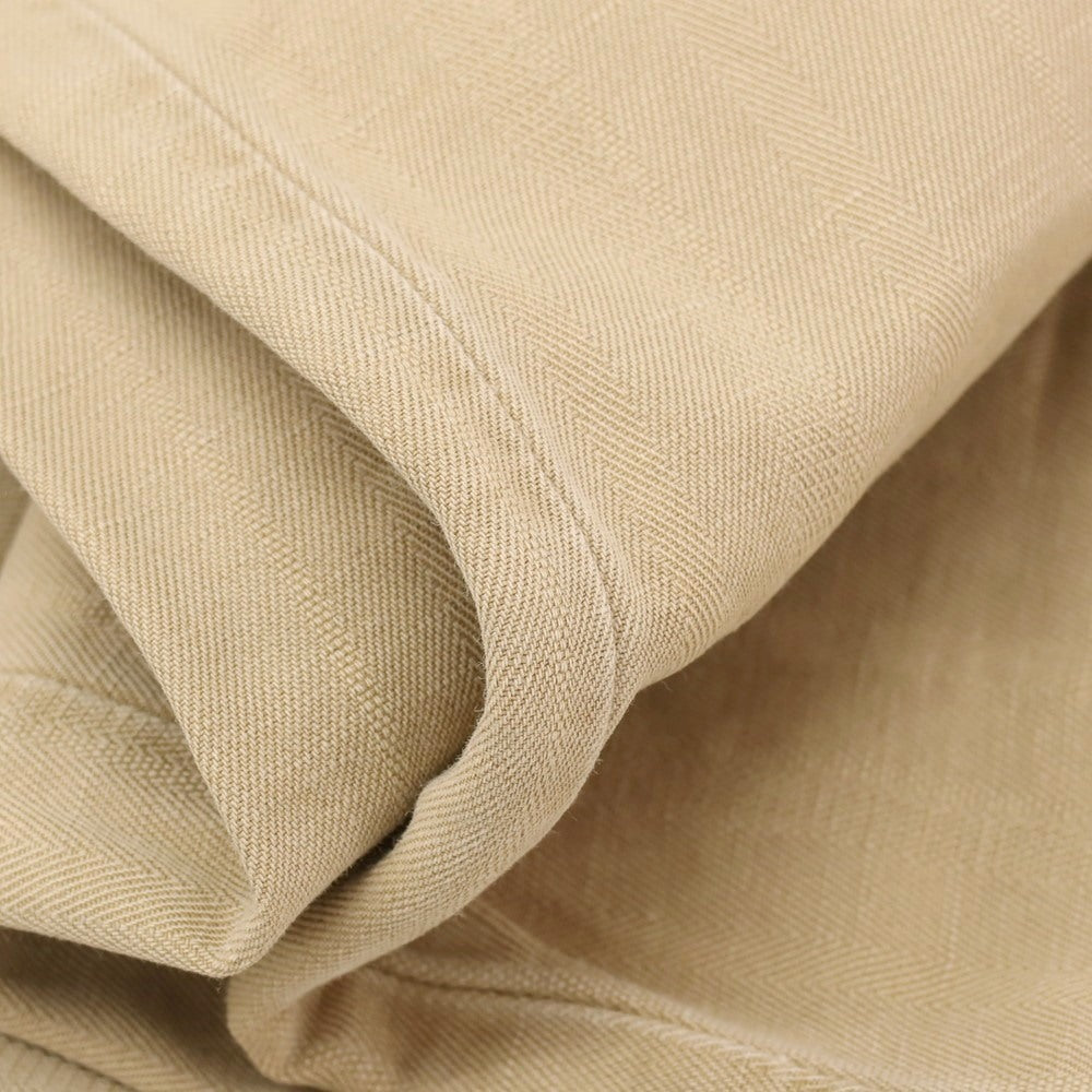 【中古】インコテックスレッド INCOTEX RED コットンリネン ワークパンツ ベージュ【サイズ34】【 状態ランクC 】【 メンズ 】