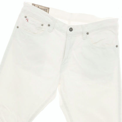【中古】ポロ ラルフローレン Polo Ralph Lauren VARICK SLIM 625 ストレッチ デニムパンツ ジーンズ ホワイト【サイズ33】【 状態ランクC 】【 メンズ 】