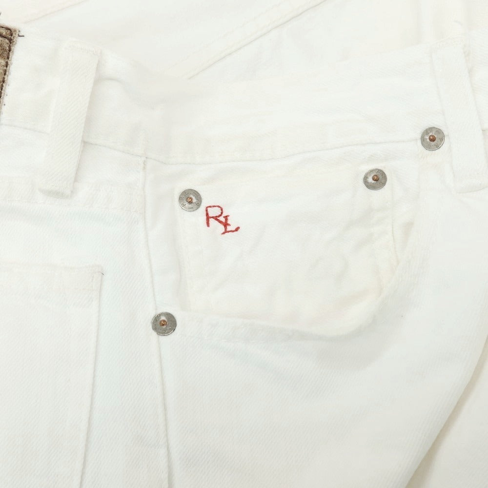 【中古】ポロ ラルフローレン Polo Ralph Lauren VARICK SLIM 625 ストレッチ デニムパンツ ジーンズ ホワイト【サイズ33】【 状態ランクC 】【 メンズ 】