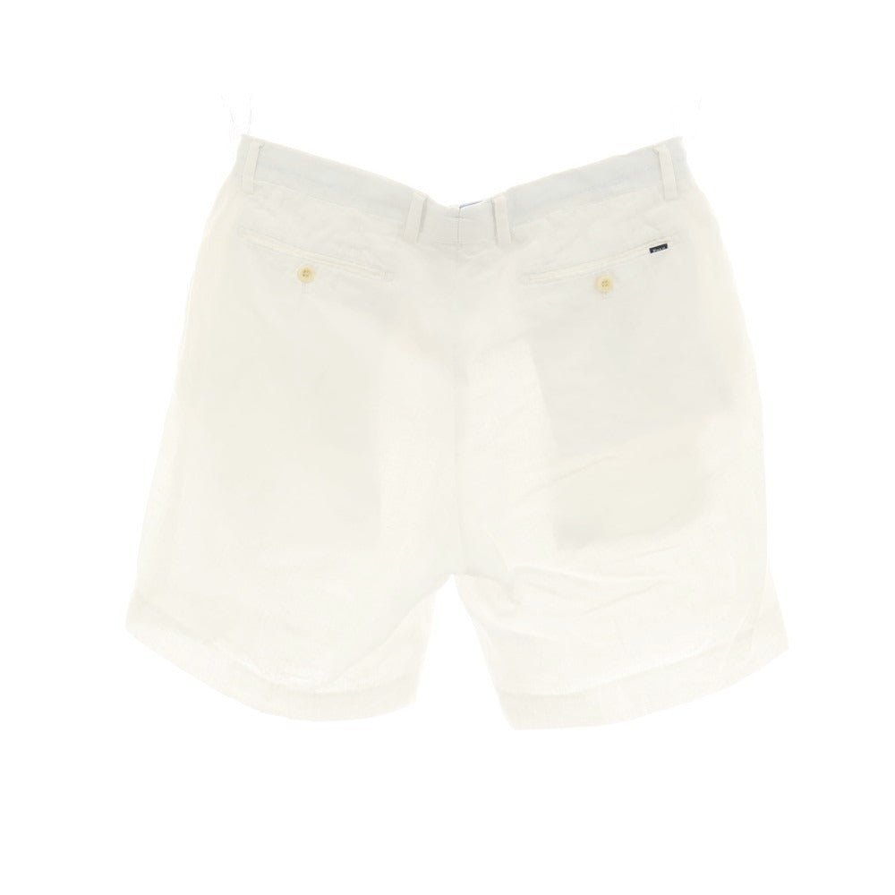 【中古】ポロ ラルフローレン Polo Ralph Lauren リネン ショートパンツ ホワイト【サイズ34】【 状態ランクB 】【 メンズ 】