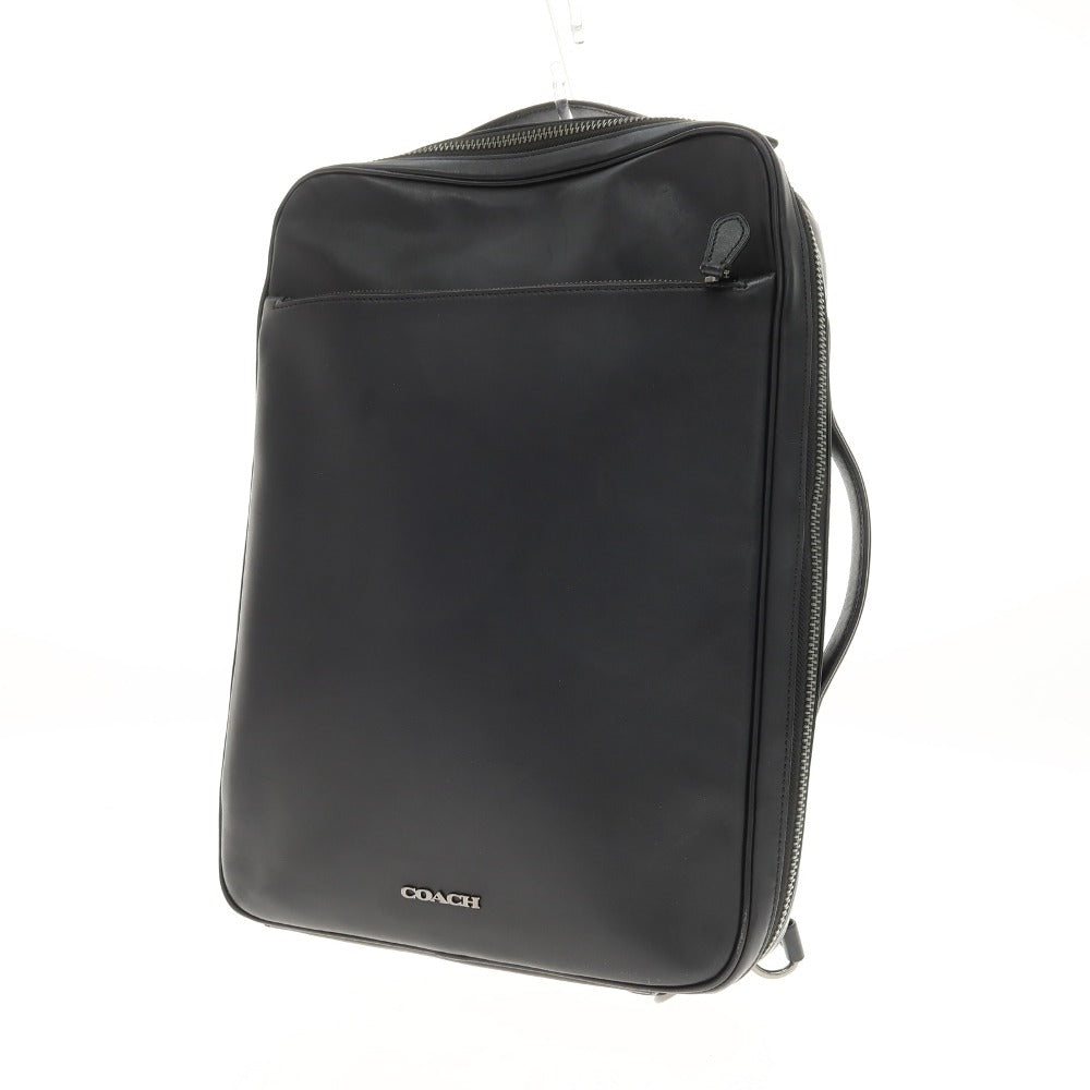【中古】コーチ COACH C6877 グラハム コンバーチブル レザー バックパック・リュック ブラック【 状態ランクB 】【 メンズ 】