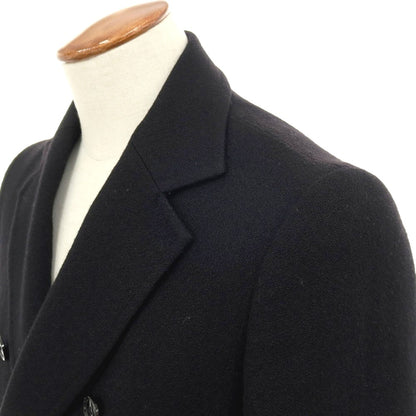 【中古】ヒロコ コシノ HIROKO KOSHINO ウール ダブルブレストコート ブラック【サイズM】【 状態ランクB 】【 メンズ 】