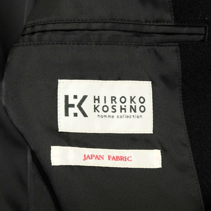 【中古】ヒロコ コシノ HIROKO KOSHINO ウール ダブルブレストコート ブラック【サイズM】【 状態ランクB 】【 メンズ 】