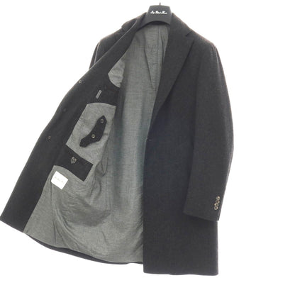 【中古】ルイジ ビアンキ マントヴァ Luigi Bianchi Mantova ウール チェスターフィールドコート チャコールグレー【サイズ46】【 状態ランクB 】【 メンズ 】