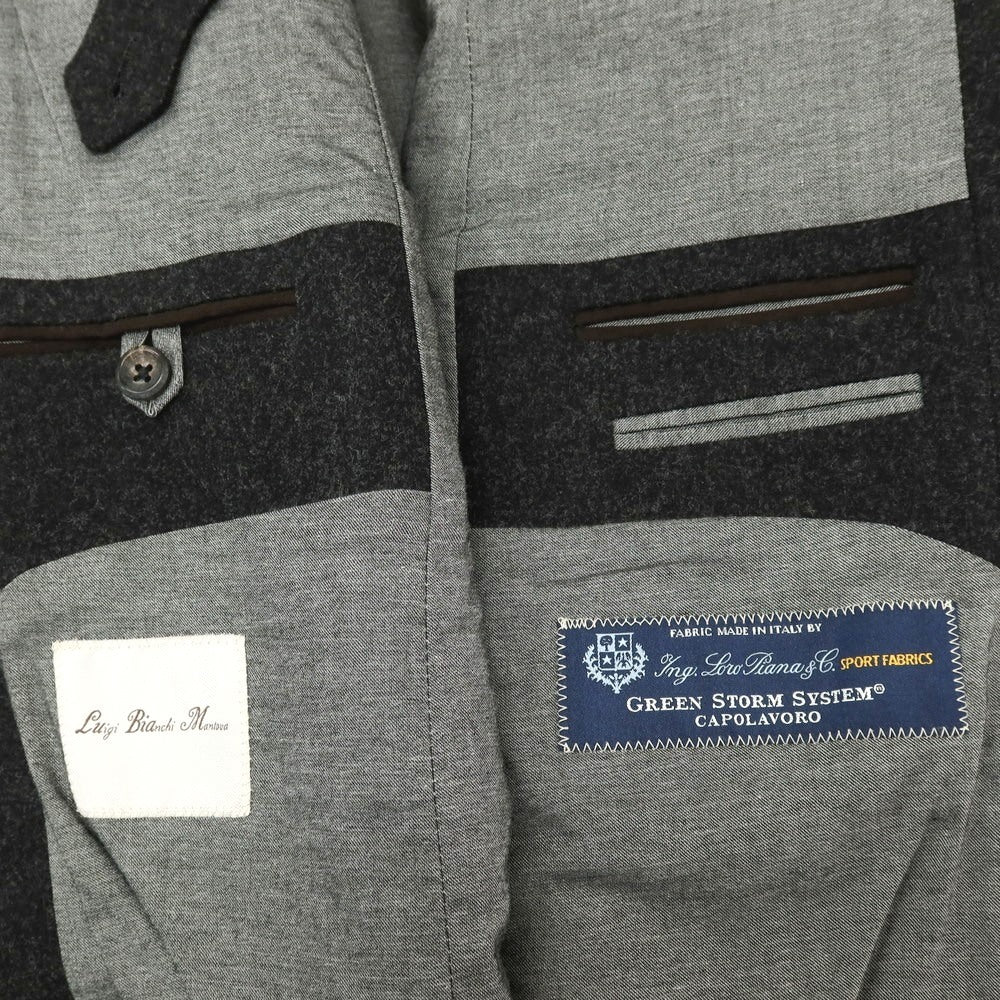 【中古】ルイジ ビアンキ マントヴァ Luigi Bianchi Mantova ウール チェスターフィールドコート チャコールグレー【サイズ46】【 状態ランクB 】【 メンズ 】