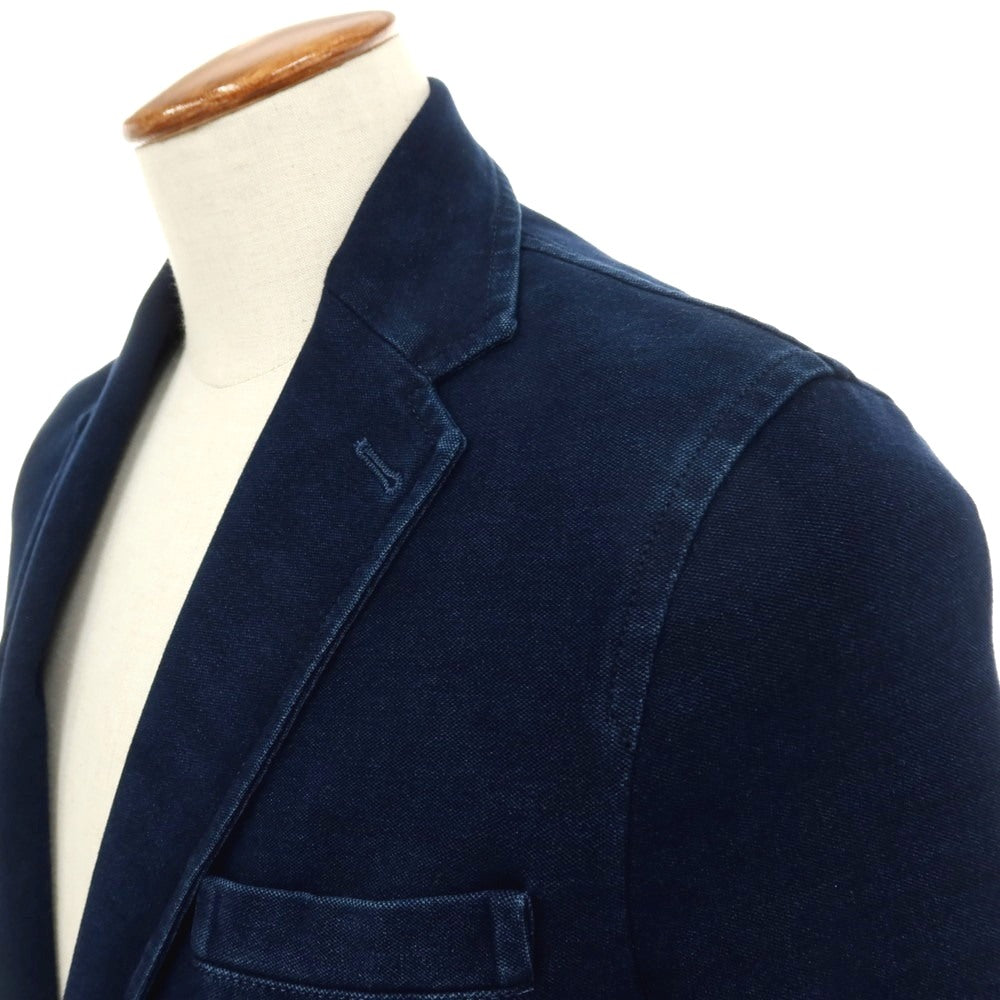 【中古】チルコロ1901 CIRCOLO 1901 コットン ジャージー 2B カジュアルジャケット ネイビー【サイズ46】【 状態ランクB 】【 メンズ 】[CPD]
