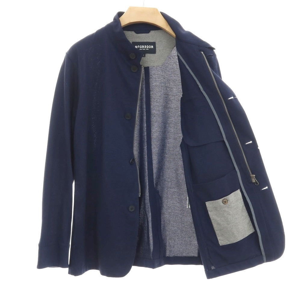 【中古】マックレガー McGregor コットンポリエステル ブルゾン ネイビー【サイズL】【 状態ランクB 】【 メンズ 】