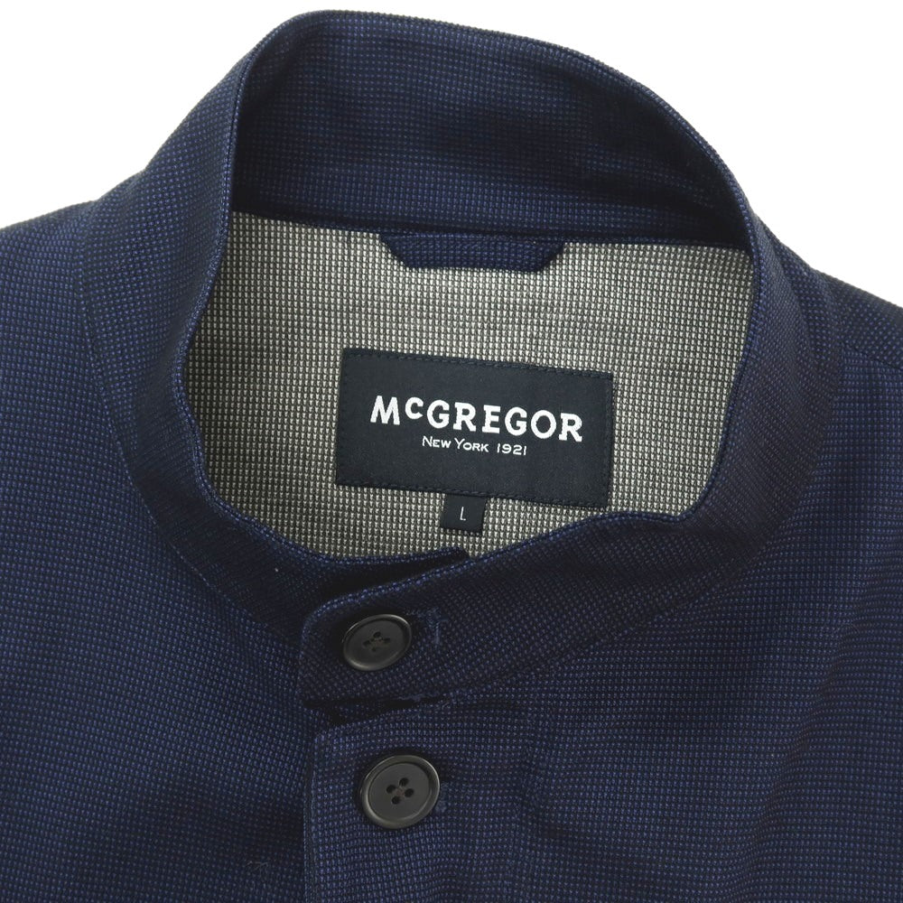 【中古】マックレガー McGregor コットンポリエステル ブルゾン ネイビー【サイズL】【 状態ランクB 】【 メンズ 】