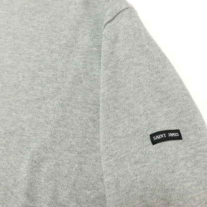 【中古】セントジェームス SAINT JAMES コットン ボートネック バスク 長袖Ｔシャツ グレー【サイズ4】【 状態ランクB 】【 メンズ 】