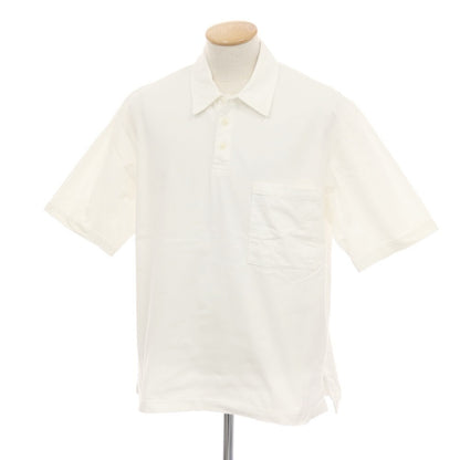 【中古】サージュデクレ sage de cret コットン 半袖ポロシャツ ホワイト【 S 】【 状態ランクC 】【 メンズ 】[APD]