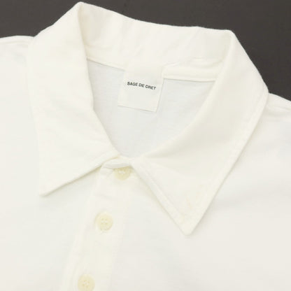【中古】サージュデクレ sage de cret コットン 半袖ポロシャツ ホワイト【 S 】【 状態ランクC 】【 メンズ 】[APD]