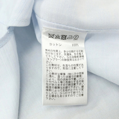 【中古】ラブラム ロンドン LABRUM LONDON コットン バンドカラー カジュアルシャツ ライトブルー【サイズ表記なし（S位）】【 状態ランクA 】【 メンズ 】