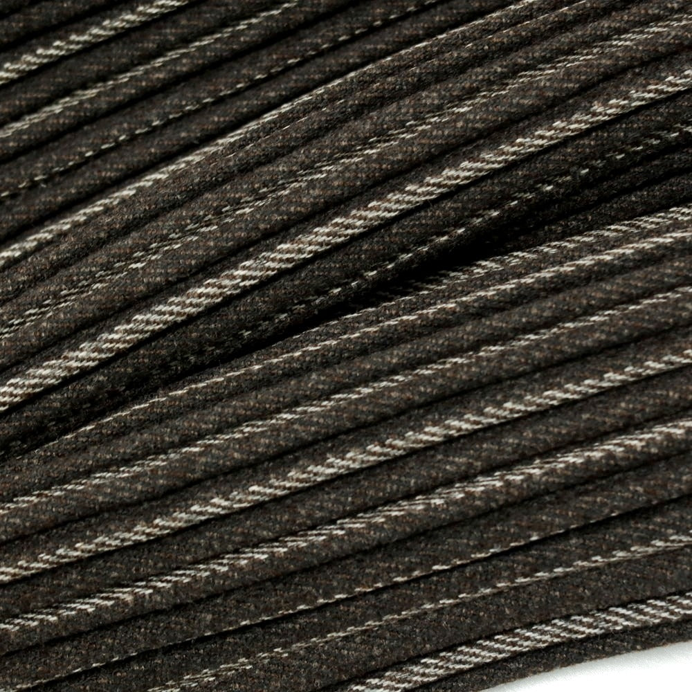 【中古】オム プリッセ イッセイミヤケ HOMME PLISSE ISSEY MIYAKE プリーツ加工 ストライプ柄 イージーパンツ ダークブラウンxホワイト【サイズ3】【 状態ランクB 】【 メンズ 】