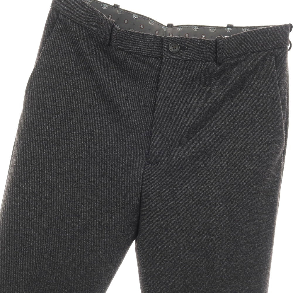 【中古】タケオキクチ TAKEO KIKUCHI レーヨンナイロンポリエステル ジャージー カジュアルスラックスパンツ ブラックxホワイト系【サイズ3】【 状態ランクB 】【 メンズ 】[CPD]