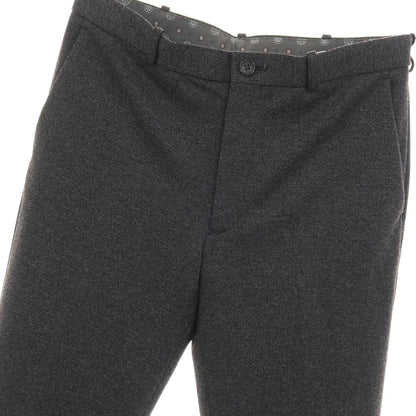 【中古】タケオキクチ TAKEO KIKUCHI レーヨンナイロンポリエステル ジャージー カジュアルスラックスパンツ ブラックxホワイト系【サイズ3】【 状態ランクB 】【 メンズ 】