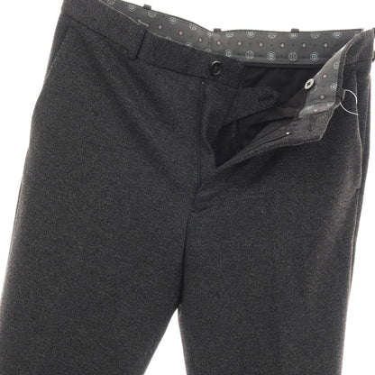 【中古】タケオキクチ TAKEO KIKUCHI レーヨンナイロンポリエステル ジャージー カジュアルスラックスパンツ ブラックxホワイト系【サイズ3】【 状態ランクB 】【 メンズ 】