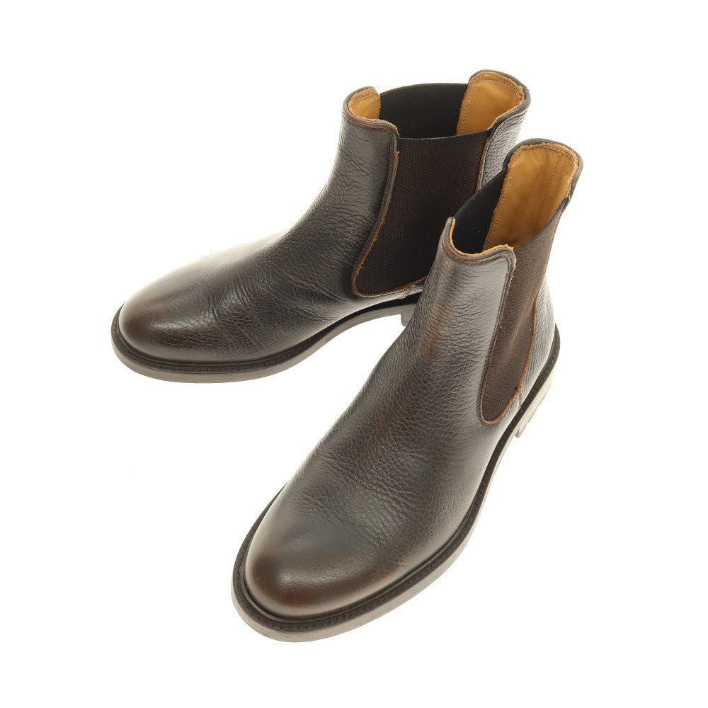 【中古】ペルノイ Per noi MAN.TO サイドゴアブーツ ダークブラウン【サイズ39】【 状態ランクA 】【 メンズ 】