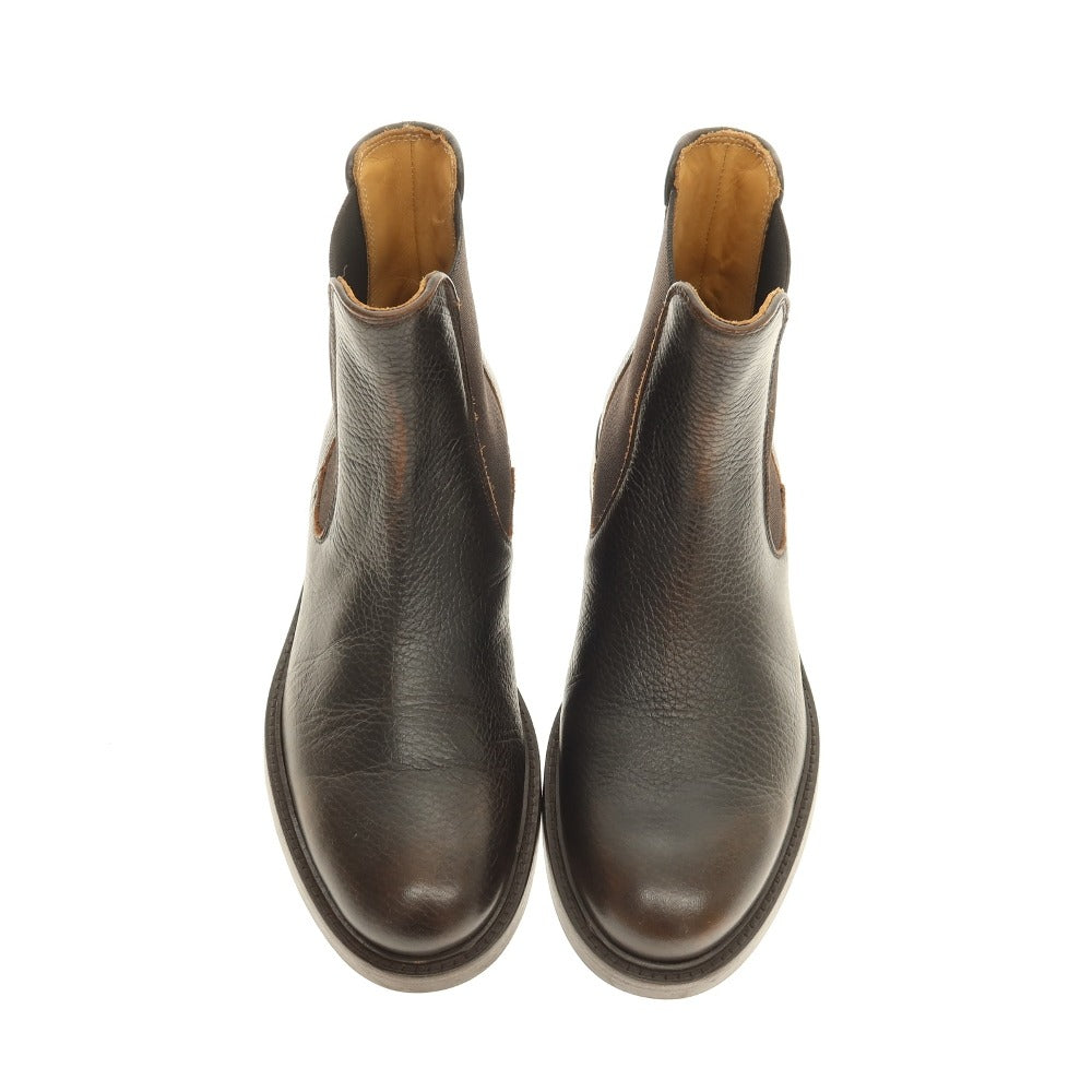 【中古】ペルノイ Per noi MAN.TO サイドゴアブーツ ダークブラウン【サイズ39】【 状態ランクA 】【 メンズ 】