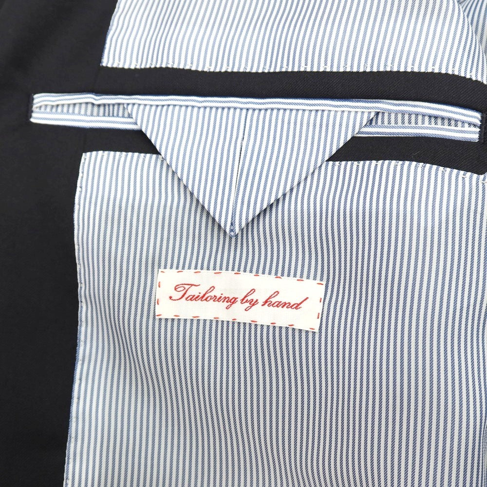 【中古】その他ブランド Brand Super130’S ウール スタンドカラー ミリタリージャケット ダークネイビー【サイズ表記なし（S位）】【 状態ランクA 】【 メンズ 】