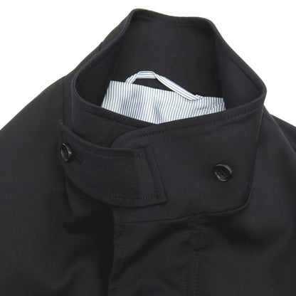 【中古】その他ブランド Brand Super130’S ウール スタンドカラー ミリタリージャケット ダークネイビー【サイズ表記なし（S位）】【 状態ランクA 】【 メンズ 】