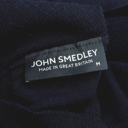 【中古】ジョンスメドレー JOHN SMEDLEY ウール タートルネック プルオーバーニット ネイビー【サイズM】【 状態ランクB 】【 メンズ 】