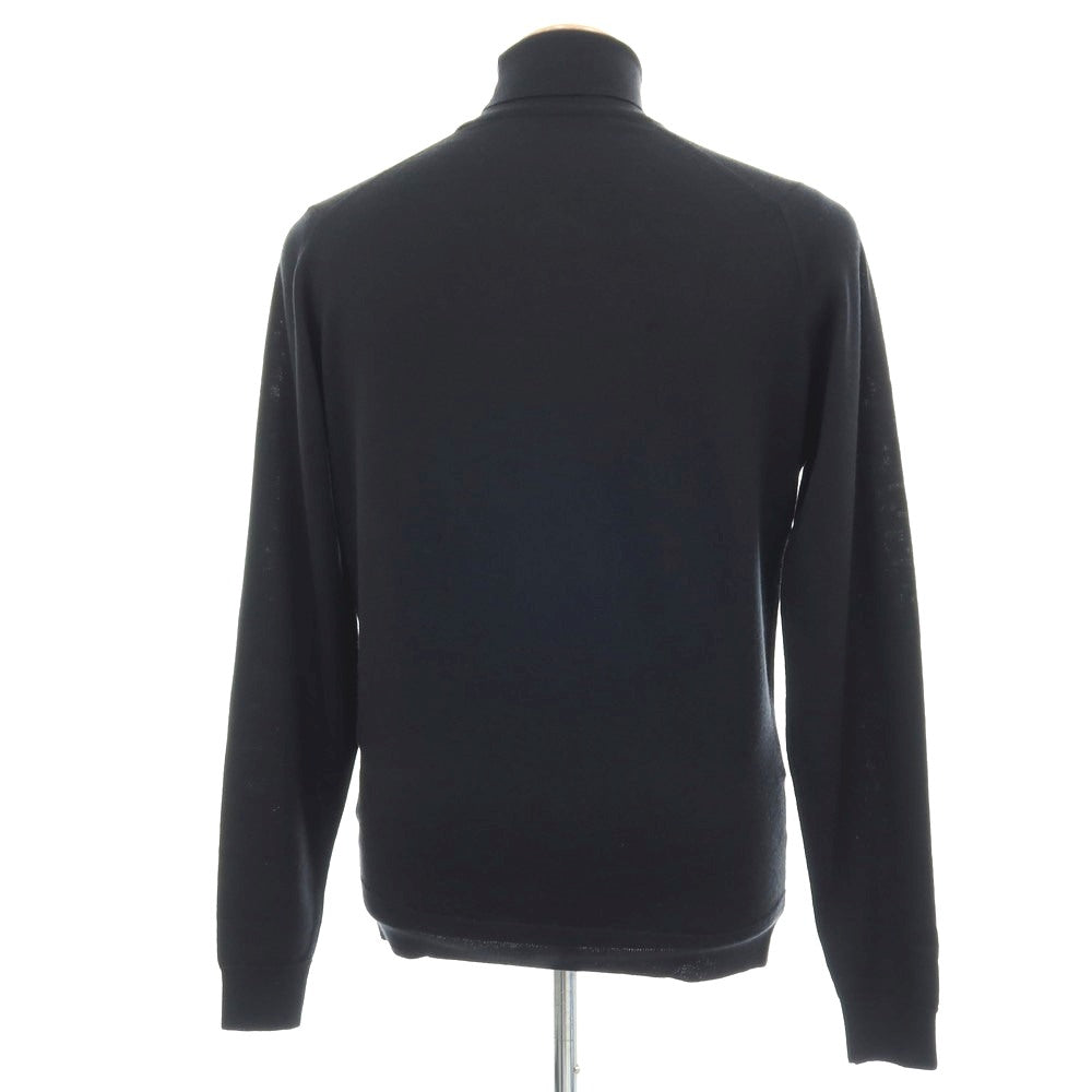【中古】ジョンスメドレー JOHN SMEDLEY ハイゲージ ウール タートルネック プルオーバーニット ブラック【サイズM】【 状態ランクB 】【 メンズ 】
