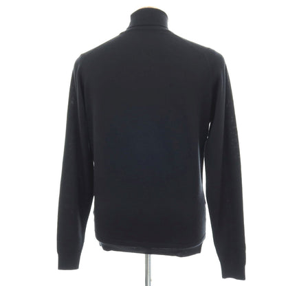 【中古】ジョンスメドレー JOHN SMEDLEY ハイゲージ ウール タートルネック プルオーバーニット ブラック【サイズM】【 状態ランクB 】【 メンズ 】