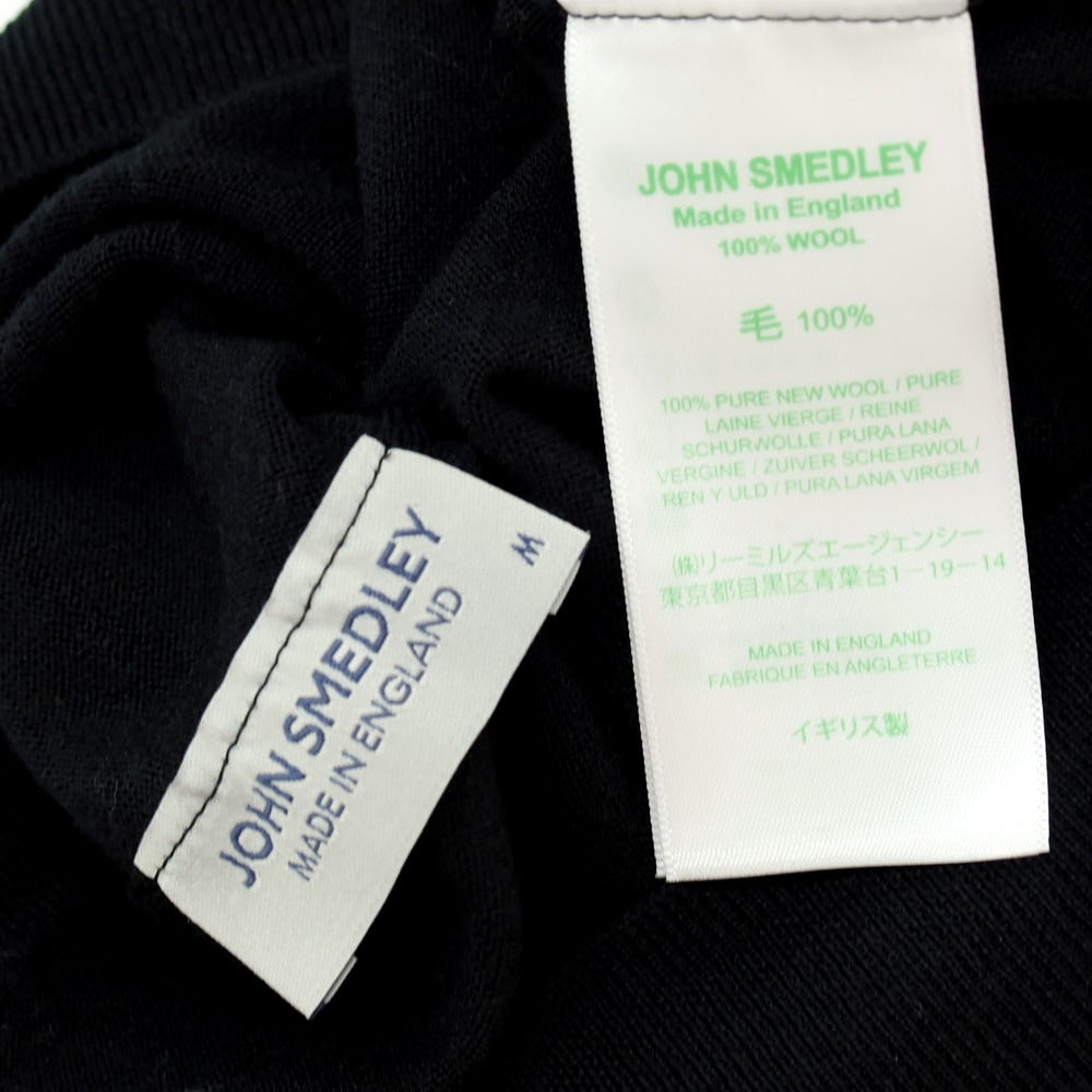 【中古】ジョンスメドレー JOHN SMEDLEY ハイゲージ ウール タートルネック プルオーバーニット ブラック【サイズM】【 状態ランクB 】【 メンズ 】