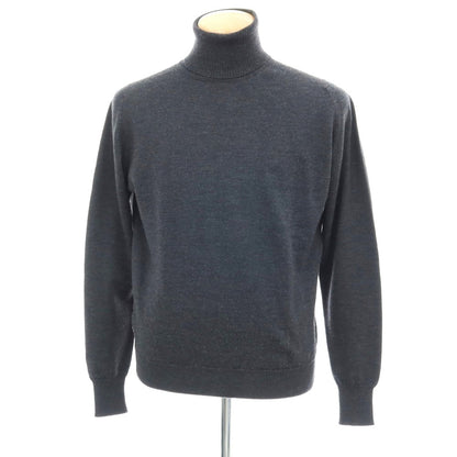 【中古】ジョンスメドレー JOHN SMEDLEY ウール タートルネック プルオーバーニット グレー【サイズM】【 状態ランクB 】【 メンズ 】