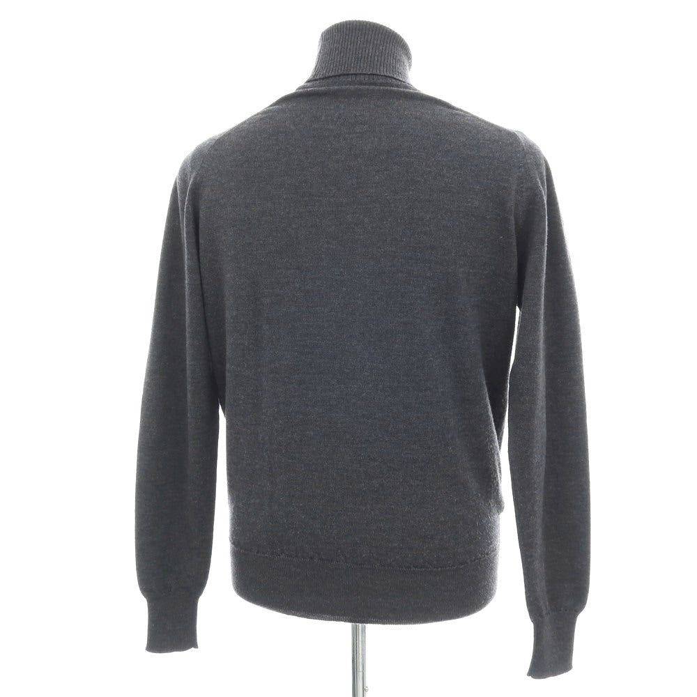 【中古】ジョンスメドレー JOHN SMEDLEY ウール タートルネック プルオーバーニット グレー【サイズM】【 状態ランクB 】【 メンズ 】