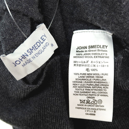 【中古】ジョンスメドレー JOHN SMEDLEY ウール タートルネック プルオーバーニット グレー【サイズM】【 状態ランクB 】【 メンズ 】