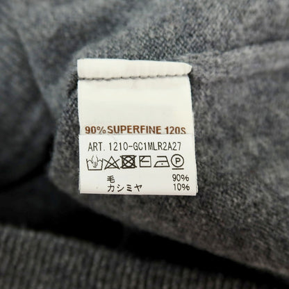 【中古】フィリッポ デ ローレンティス FILIPPO DE LAURENTIIS ウールカシミヤ クルーネック プルオーバーニット グレー【サイズ48】【 状態ランクB 】【 メンズ 】