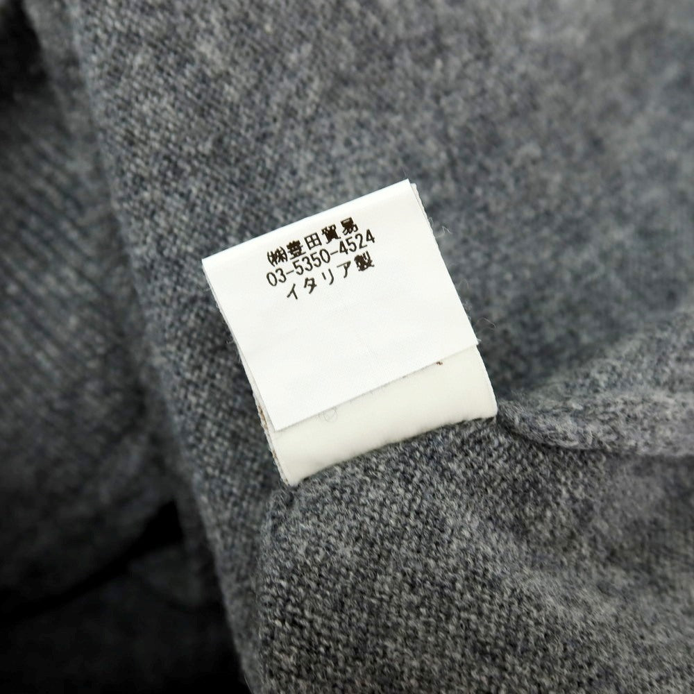 【中古】フィリッポ デ ローレンティス FILIPPO DE LAURENTIIS ウールカシミヤ クルーネック プルオーバーニット グレー【サイズ48】【 状態ランクB 】【 メンズ 】