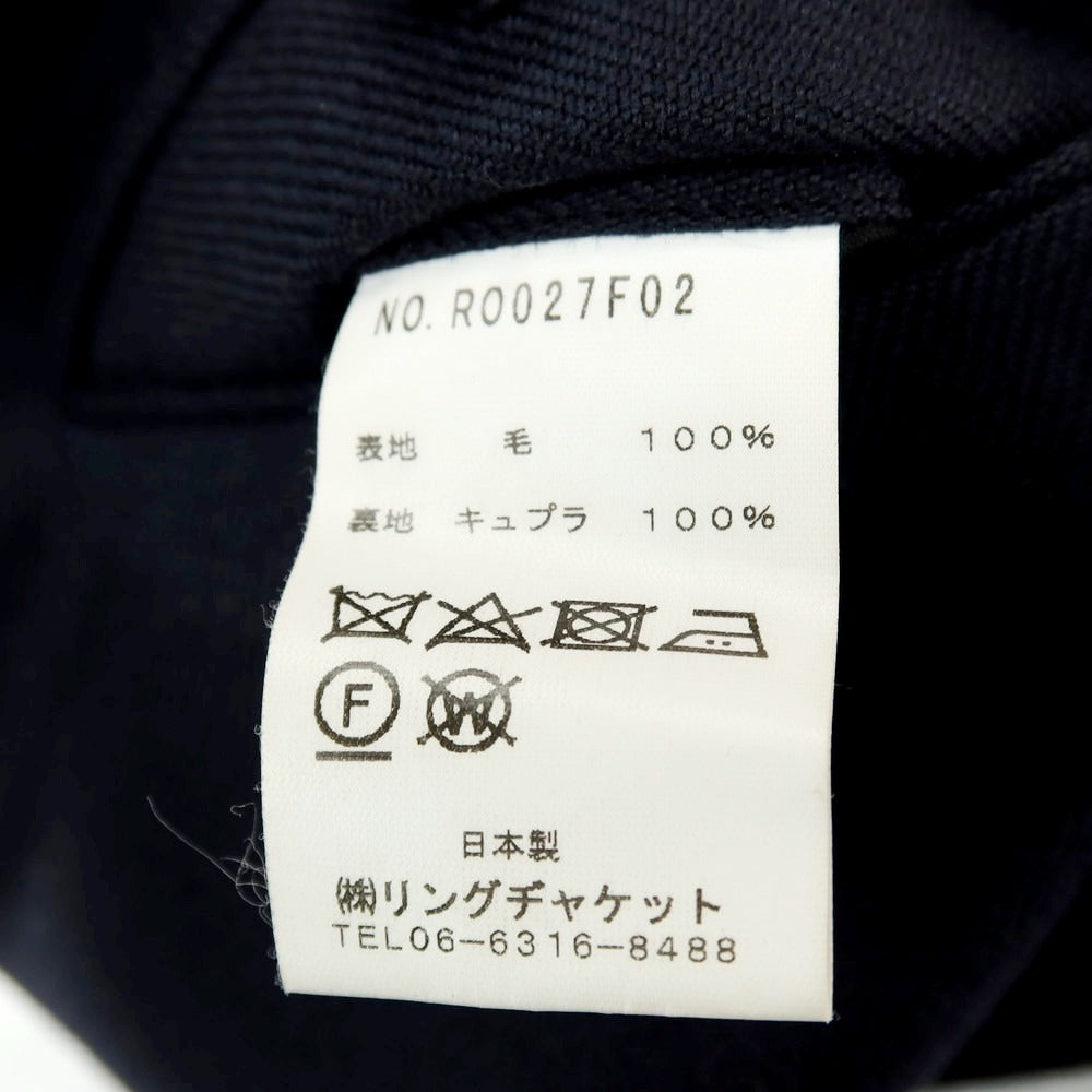 【中古】リングヂャケット RING JACKET ウール ドレススラックスパンツ ネイビー【サイズ表記なし（L位）】【 状態ランクC 】【 メンズ 】