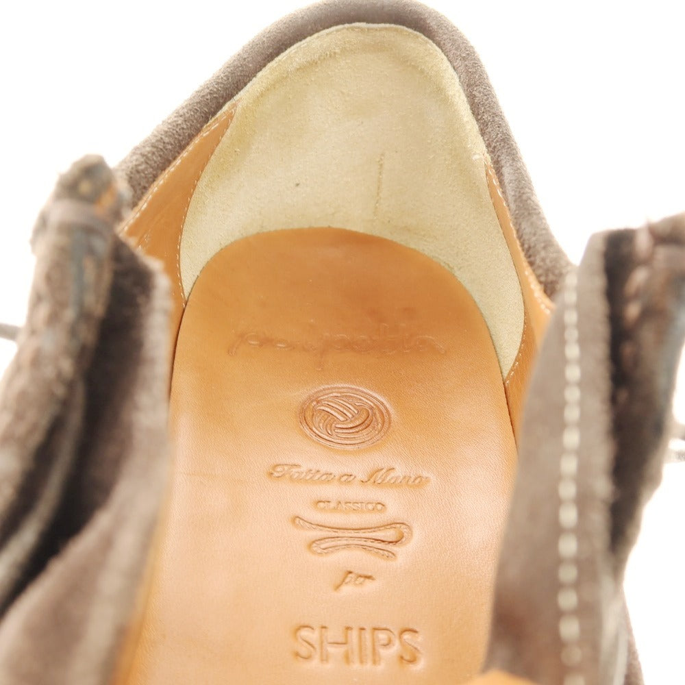 【中古】ポルペッタ polpetta SHIPS別注 モカシン ブラウン【 サイズ40 1/2 】【 状態ランクB 】【 メンズ 】 [APD]