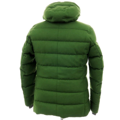 【中古】ヘルノ Herno POLAR-TECH ウールナイロン フーデッド ダウンジャケット グリーン【サイズ50】【 状態ランクB 】【 メンズ 】